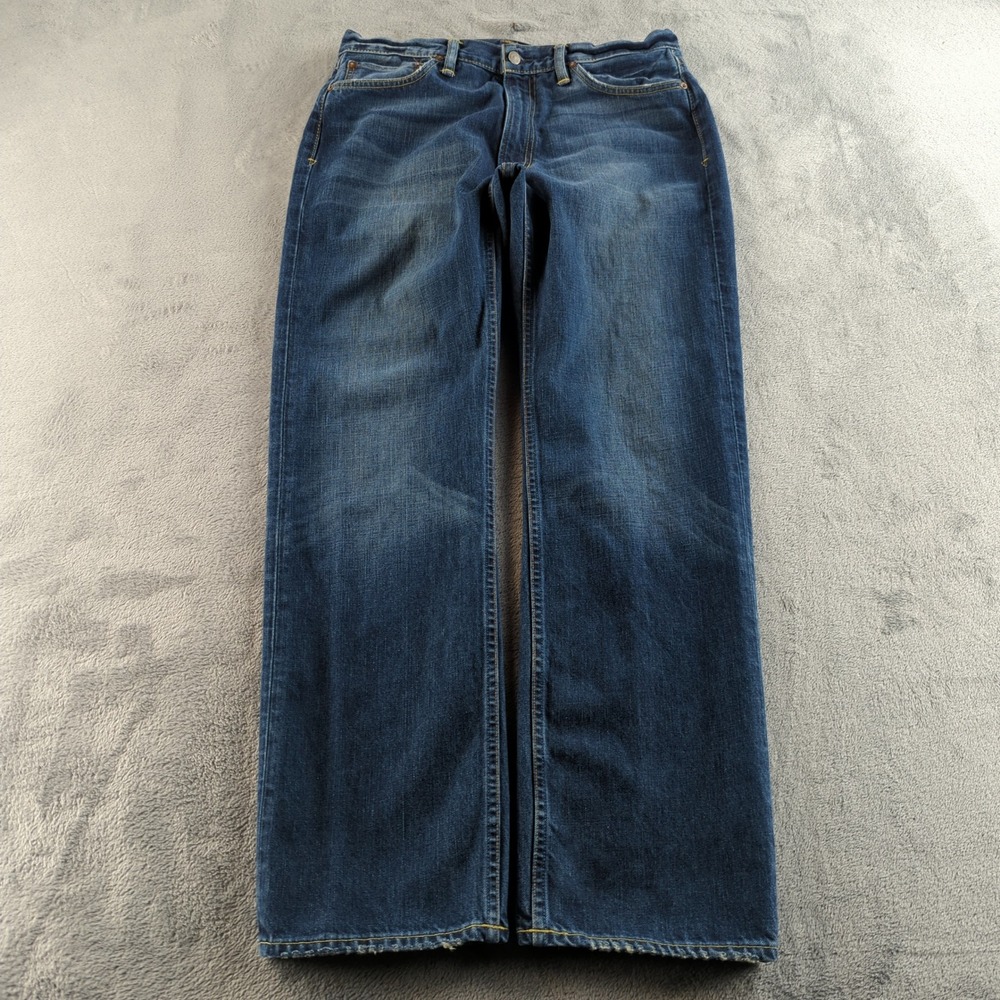 Polo Ralph Lauren Jeans Mens 33x32 Blue Faded Classic 867 Straight Cotton Denim
